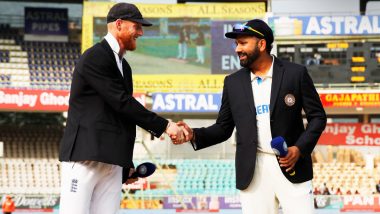 IND 130/4 in 36.5 Overs (Trail By 223 Runs) | India vs England Live Score Updates of 4th Test 2024 Day 2: Shoaib Bashir Accounts for Ravindra Jadeja